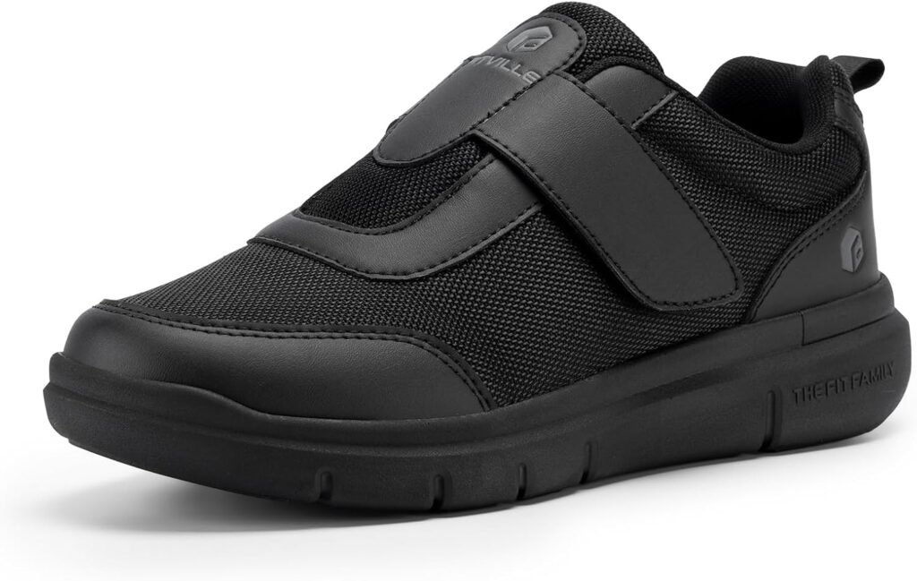 FitVille Diabetic Shoes for Men Extra Wide Width, Swollen Feet Shoes for Neuropathy Walking Shoes for Diabetics Pain Relief
