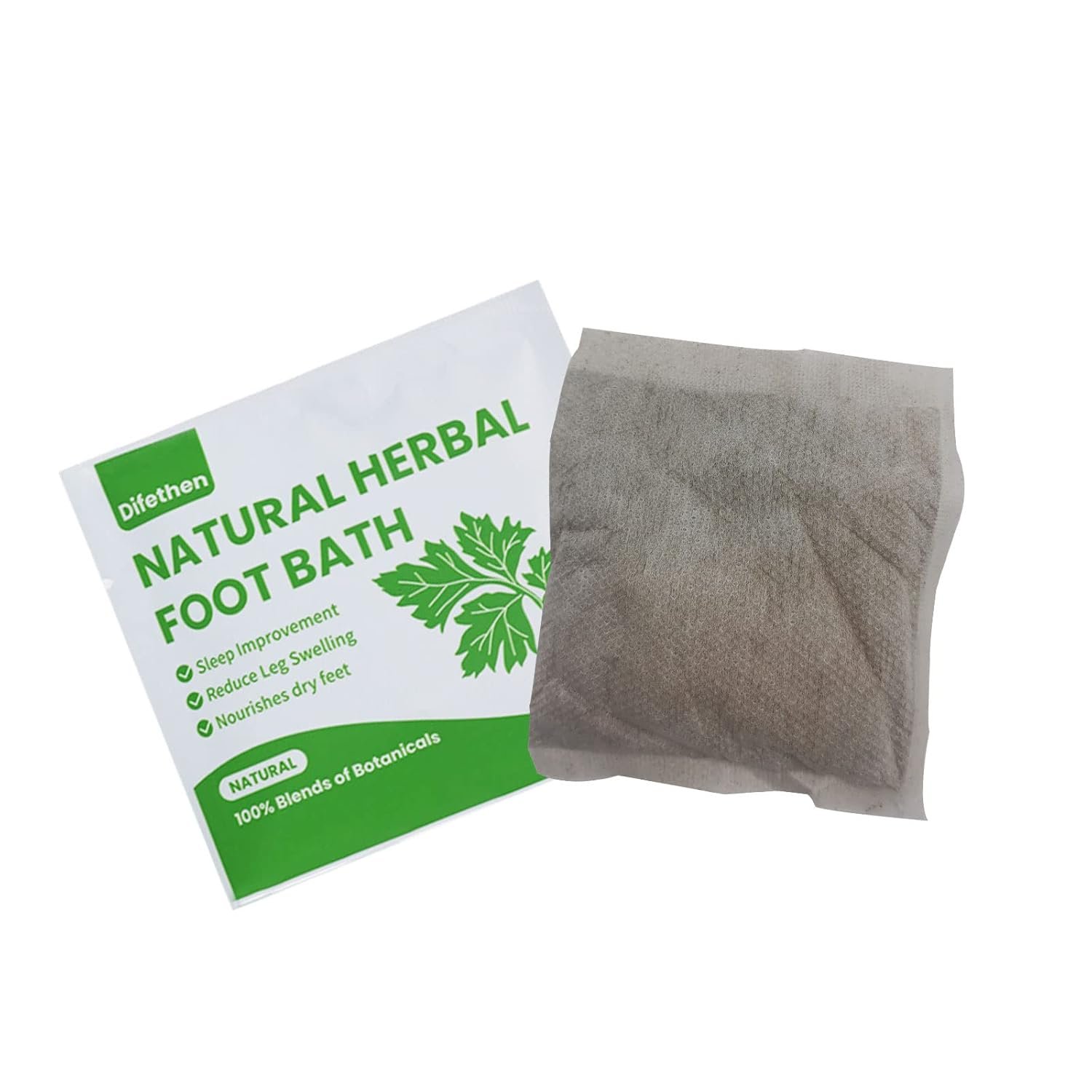 Natural Mugwort/Wormwood Herbal Foot Soak,Lymphatic Ginger Foot Bath Bag, Anti-Swelling Foot SPA Promote Metabolism, Foot Care 15g/PCS (10PCS)