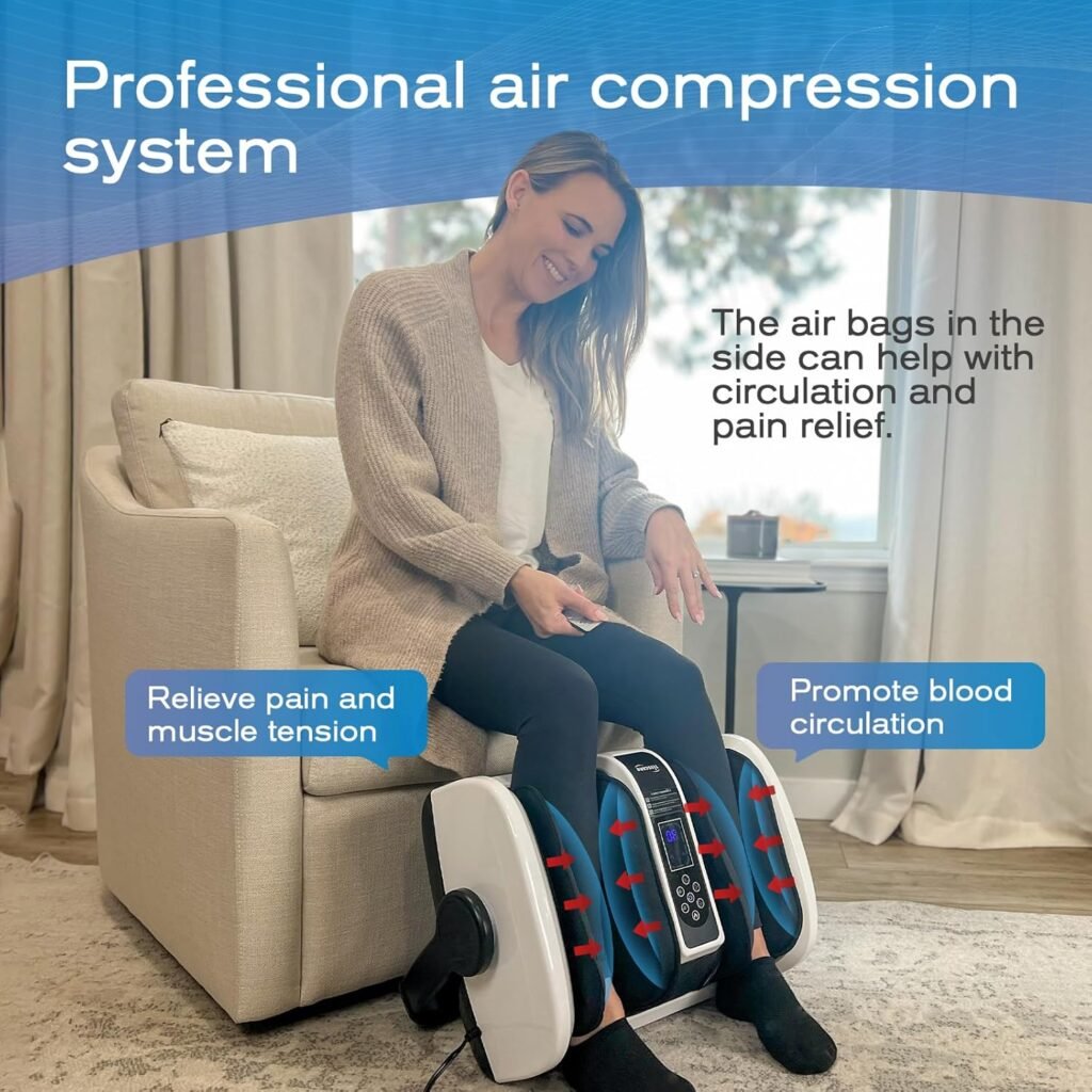 TISSCARE Shiatsu Foot Massager with Heat: Foot Massager for Plantar Fasciitis, Neuropathy, Circulation and Pain Relief for Foot Calf Ankle Leg with Deep Kneading Christmas Gifts for Women and Men