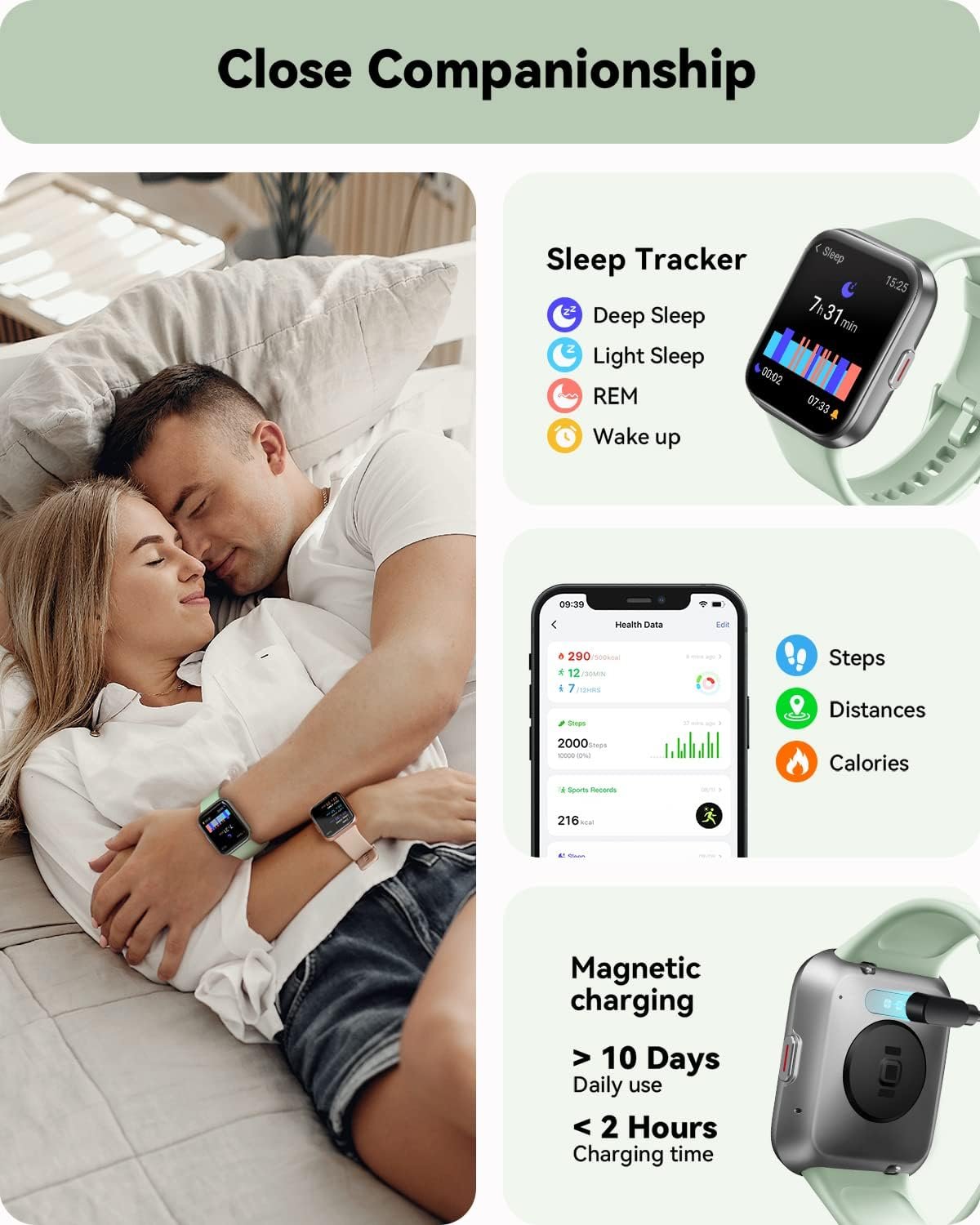ENOMIR Smart Watch for Men Women(Answer/Make Call), Alexa Built-in,Fitness with Heart Rate SpO2 Sleep Monitor 100 Sports 5ATM Waterproof Activity Trackers and Smartwatches iOSAndroid Phones