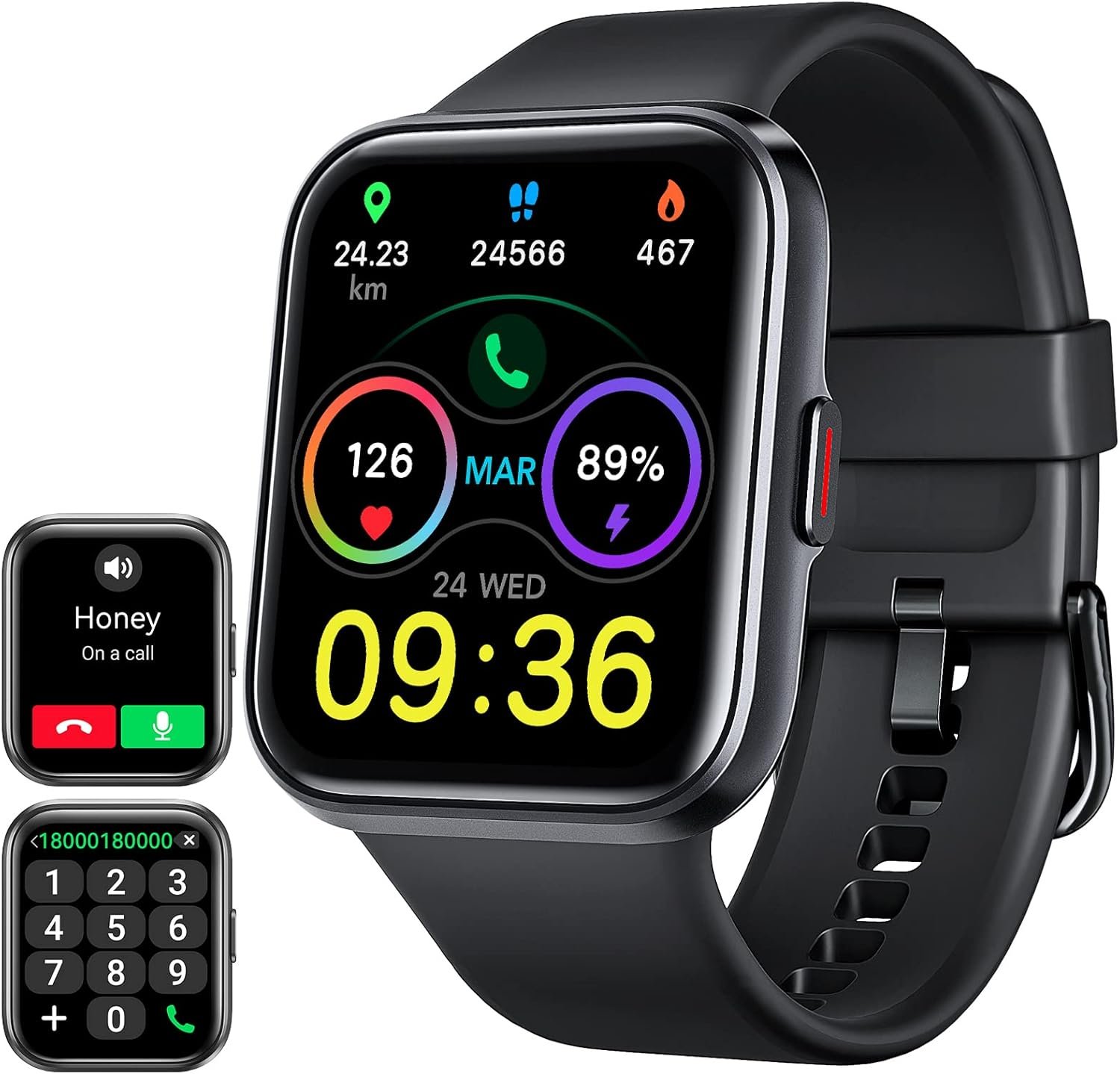ENOMIR Smart Watch for Men Women(Answer/Make Call), Alexa Built-in,Fitness with Heart Rate SpO2 Sleep Monitor 100 Sports 5ATM Waterproof Activity Trackers and Smartwatches iOSAndroid Phones