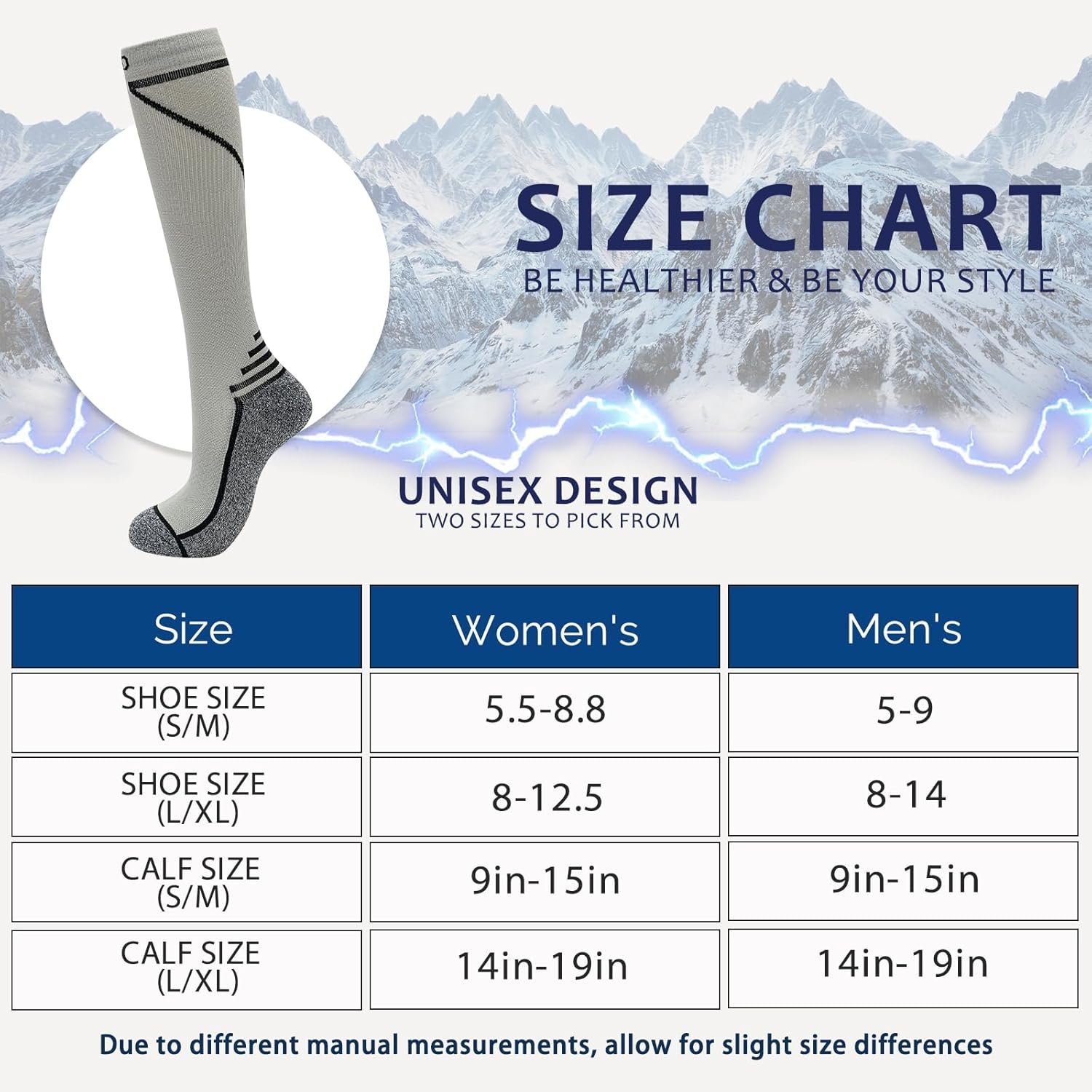 fenglaoda 8 Pairs Compression Socks for Men  Women 20-30 mmHg Knee High Nurse Pregnant Running Medical and Travel Athletic