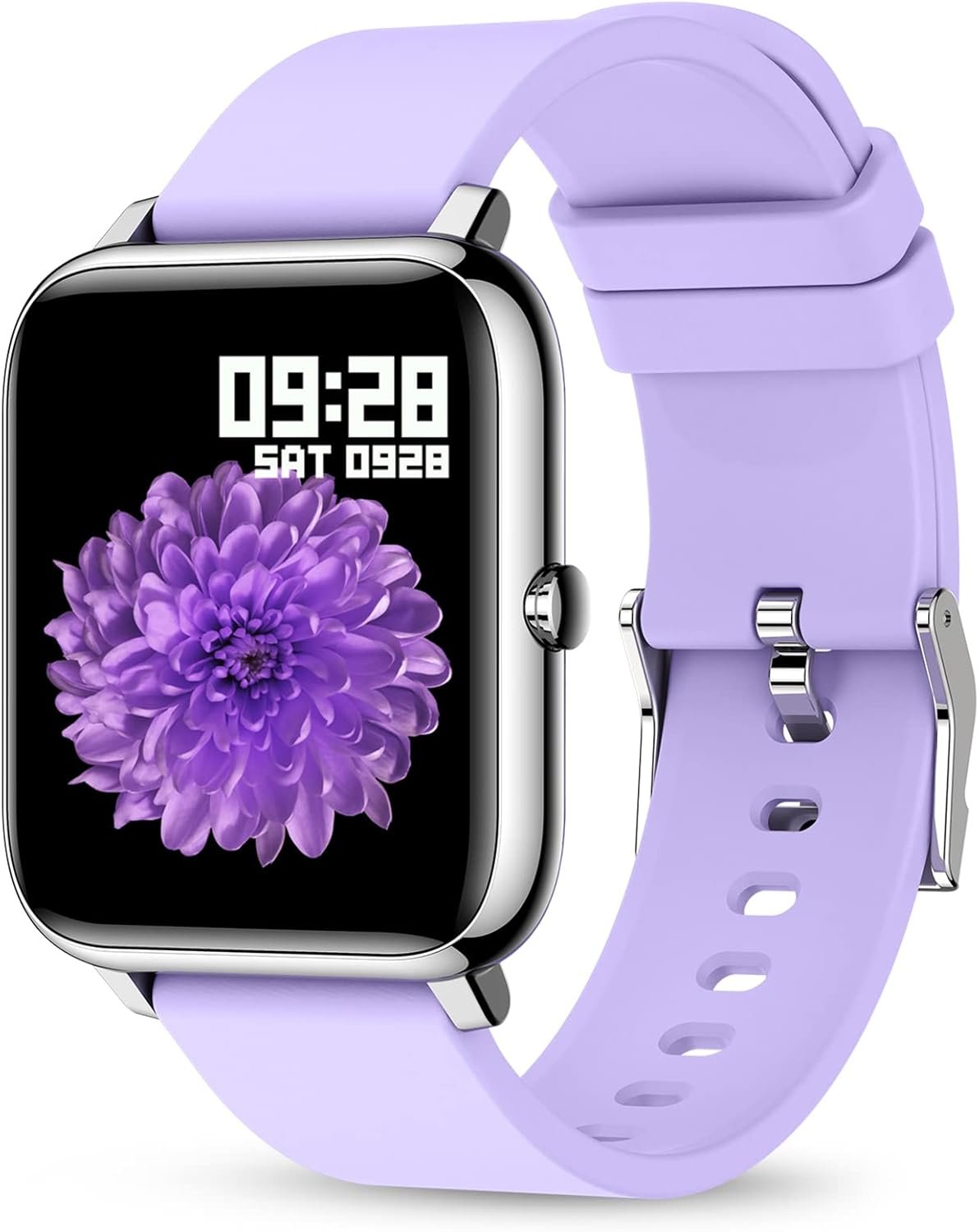 KALINCO Smart Watch, Fitness Tracker with Heart Rate Monitor, Blood Pressure, Blood Oxygen Tracking, 1.4 Inch Touch Screen Smartwatch Fitness Watch for Women Men Compatible with iOS Android
