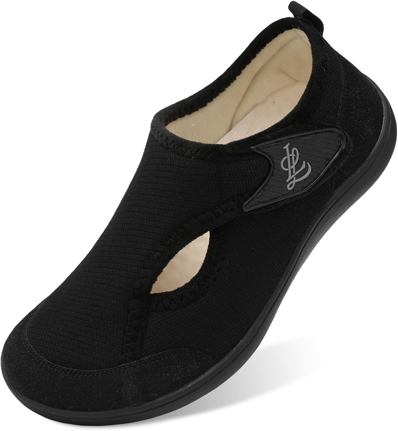 LeIsfIt Womens Slippers Wide Diabetic Shoes Adjustable Walking Shoes Arthritis Edema House Shoes Indoor Outdoor Slippers