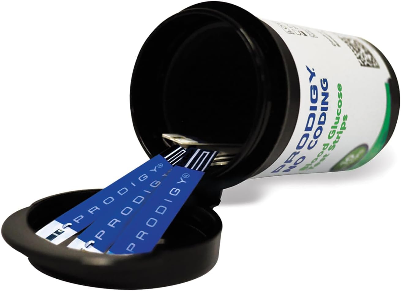 PRODIGY No Coding Blood Glucose Test Strips, Box of 50 Strips