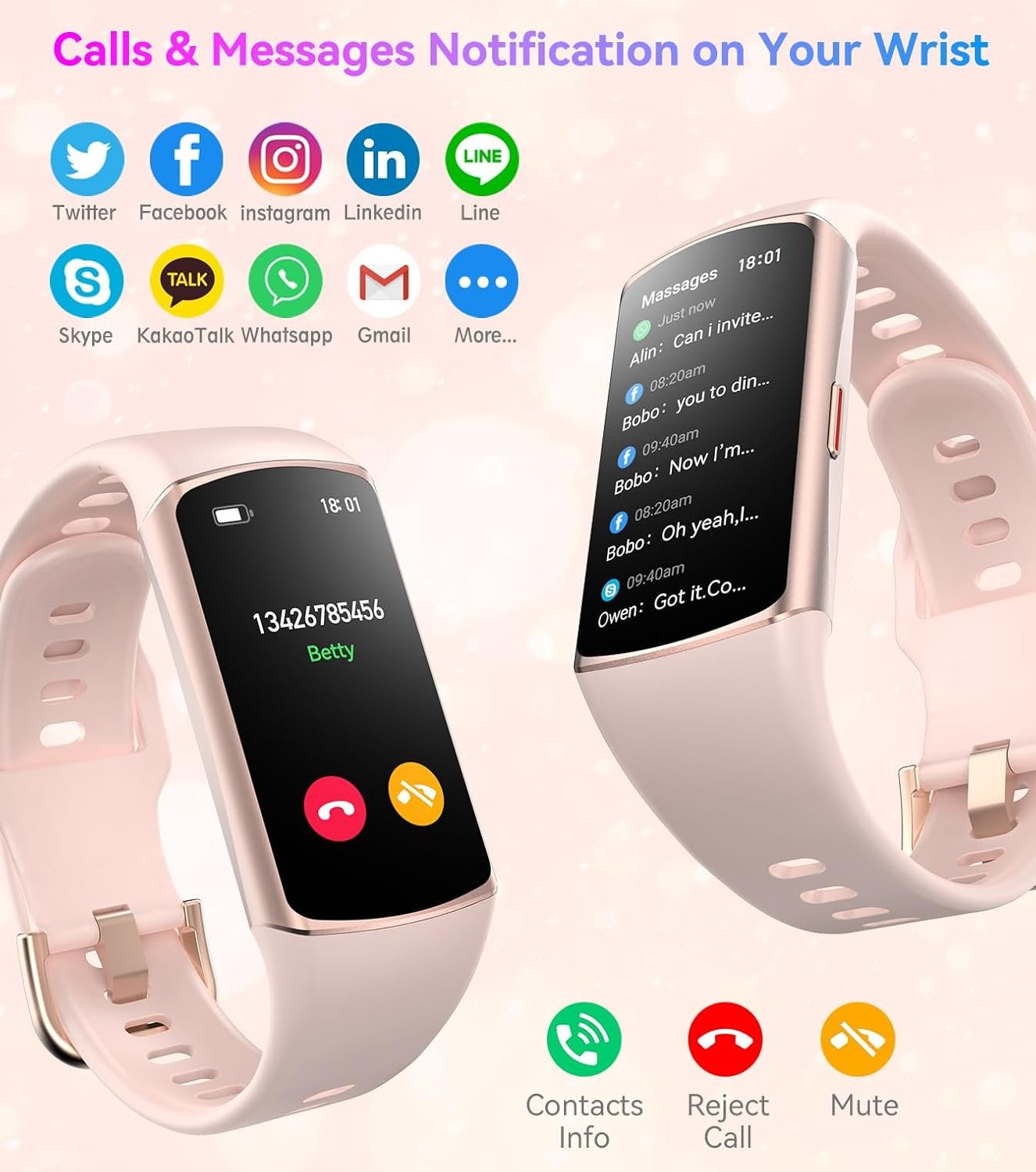 Smart Watch Fitness Tracker with 24/7 Heart Rate, Blood Oxygen Blood Pressure Monitor Sleep Tracker 120 Sports Modes Activity Tracker Step Calorie Counter IP68 Waterproof for Andriod iPhone Women Men