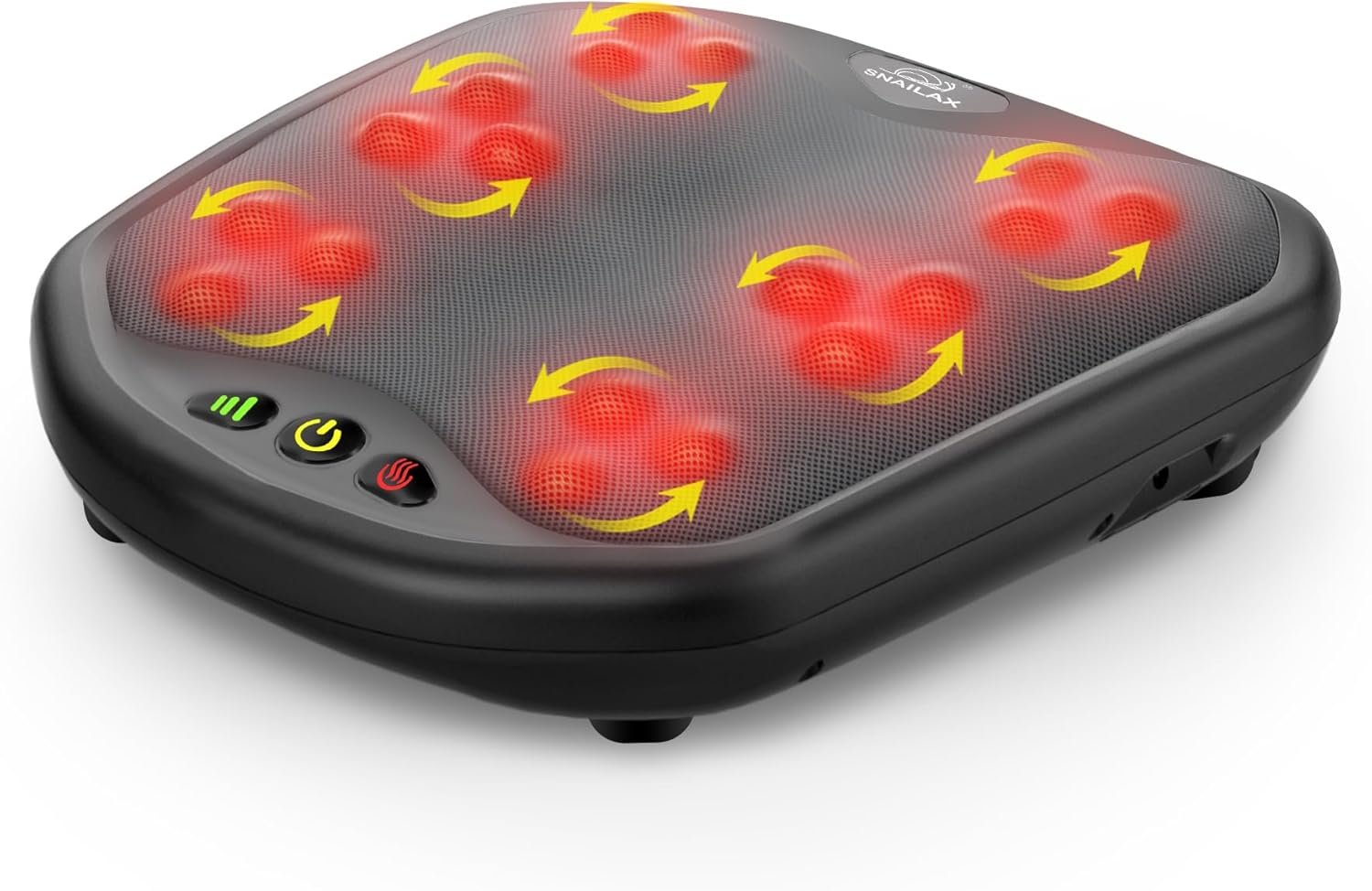 Snailax Shiatsu Foot Massager with Heat, FSA HSA Eligible, Washable Cover Kneading Foot  Back Massager, Heated Foot Warmer, Electric Feet Massager Machine for Plantar Fasciitis,Foot