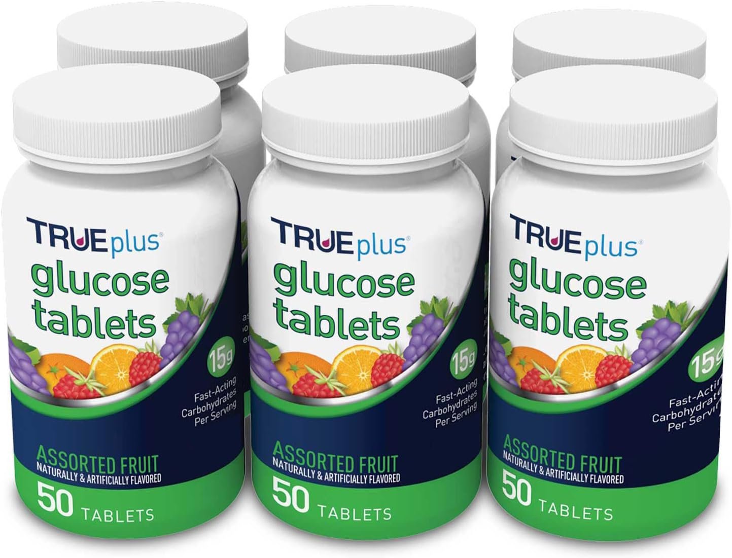 TRUEplus® Glucose Tablets, Orange - 50ct