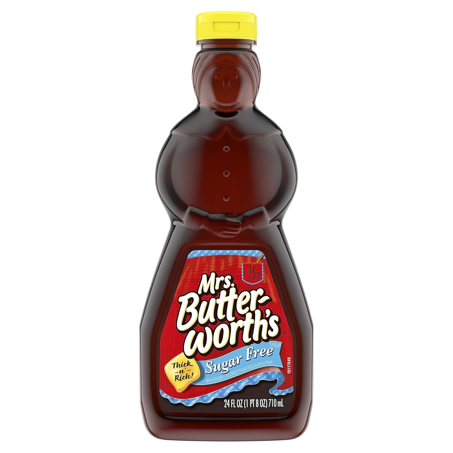 Mrs. Butterworths Thick and Rich Sugar Free Pancake Syrup, Sugar Free Maple Flavored Syrup for Pancakes, Waffles and Breakfast Food, 24 Fl Oz Bottle
