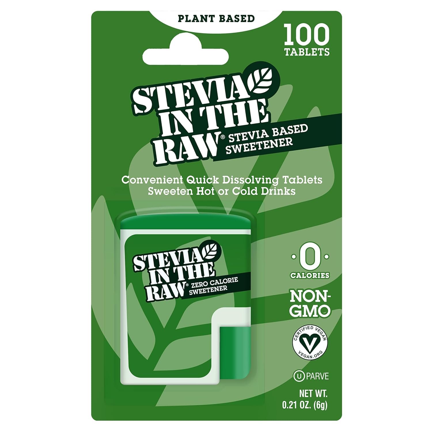 Stevia In The Raw, Plant Based Zero Calorie Sweetener, Sugar Substitute, Sugar-Free Sweetener for Coffee, Hot  Cold Drinks, Suitable For Diabetics, Vegan, Gluten-Free, 200 Count Packets (Pack of 2)