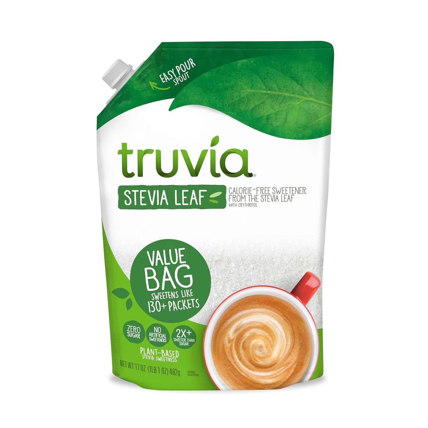 Truvia Allulose Calorie-Free Sweetener Bag, Sugar Substitute with Zero Calories, great for coffee and tea (3lbs)