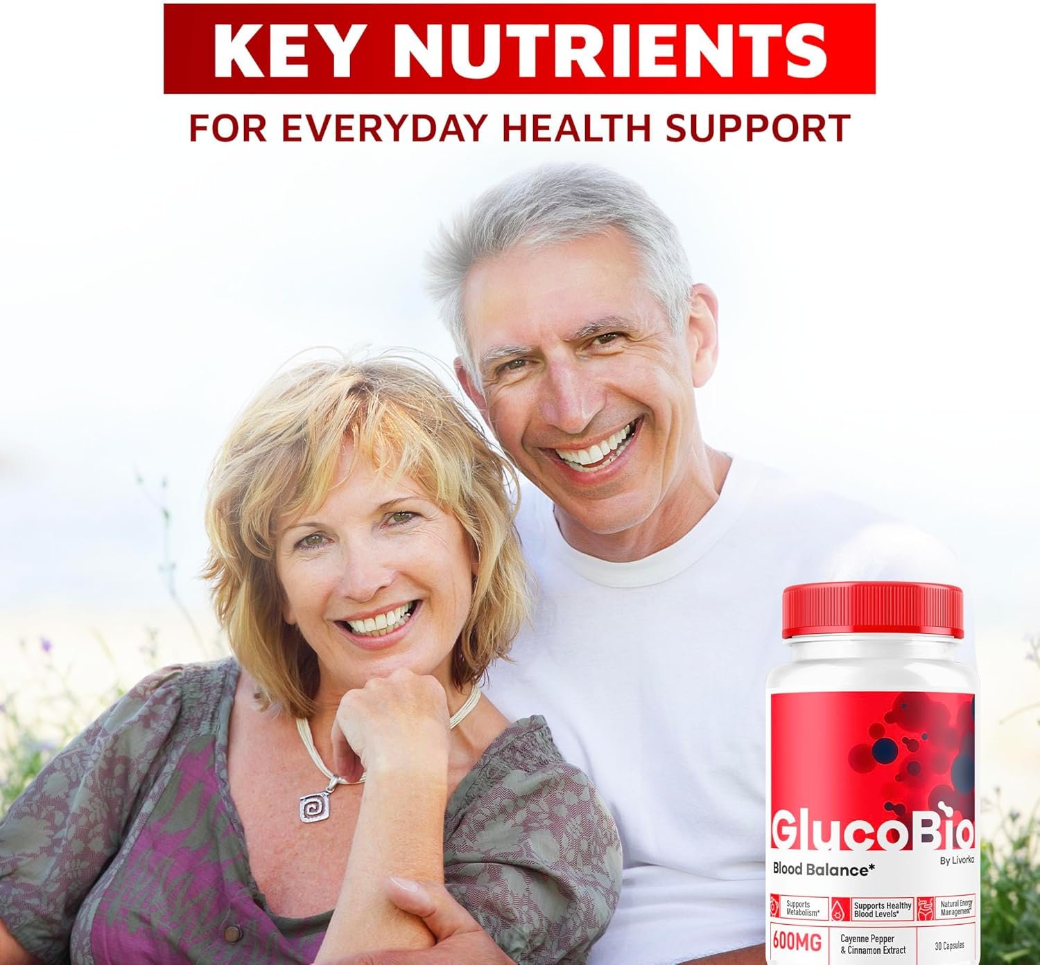 (2 Pack) GlucoBio Capsules - Official Gluco Bio Support Capsules, Advanced Formula for Overall Balance, GlucoBio Pills, GlucoBio Supplement, Glucovio Reviews, 60 Capsules