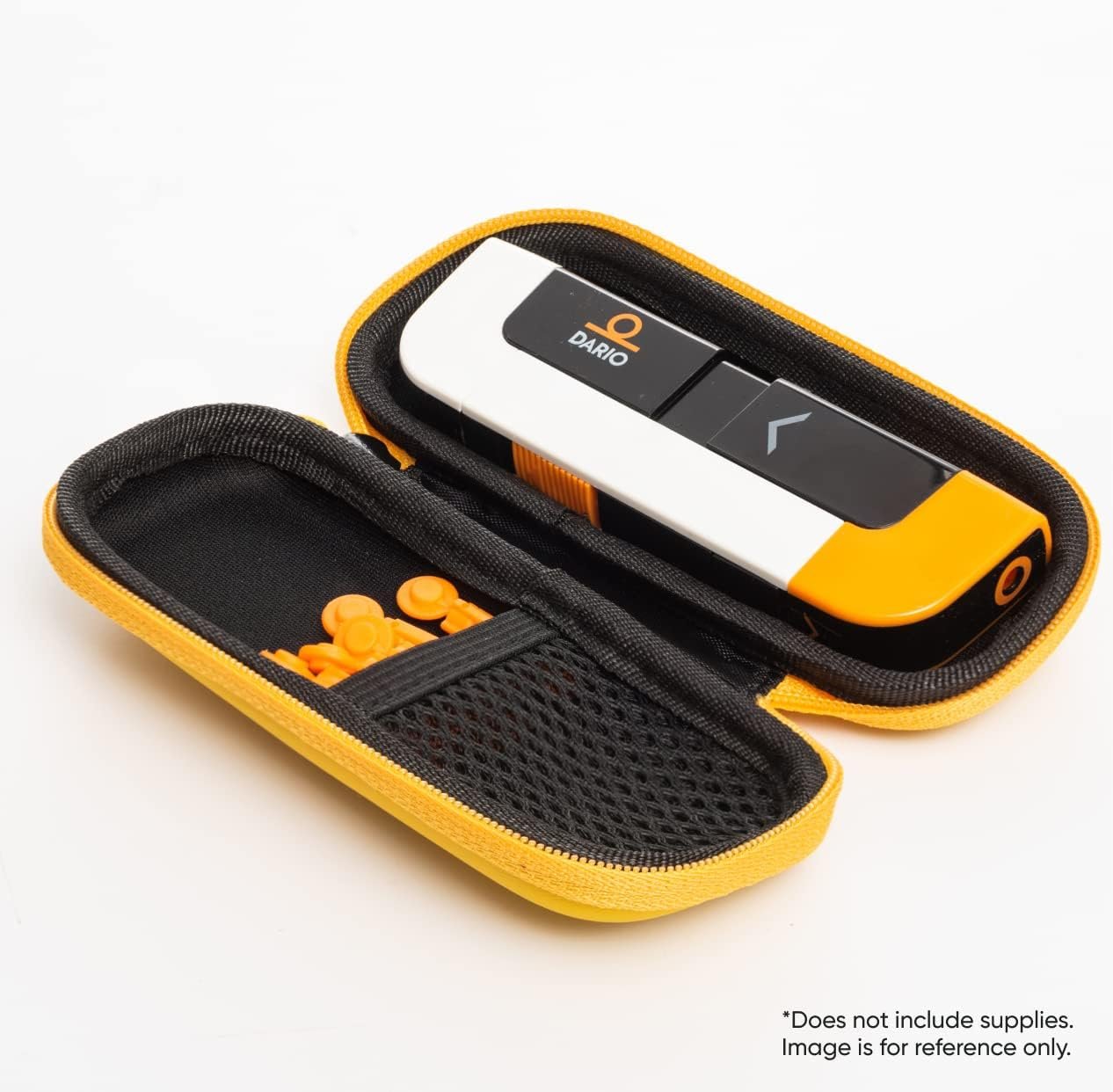 DARIO Diabetes Travel Case Bag – For Glucose Monitor Kit  Other Diabetic Supplies (Small, Black)