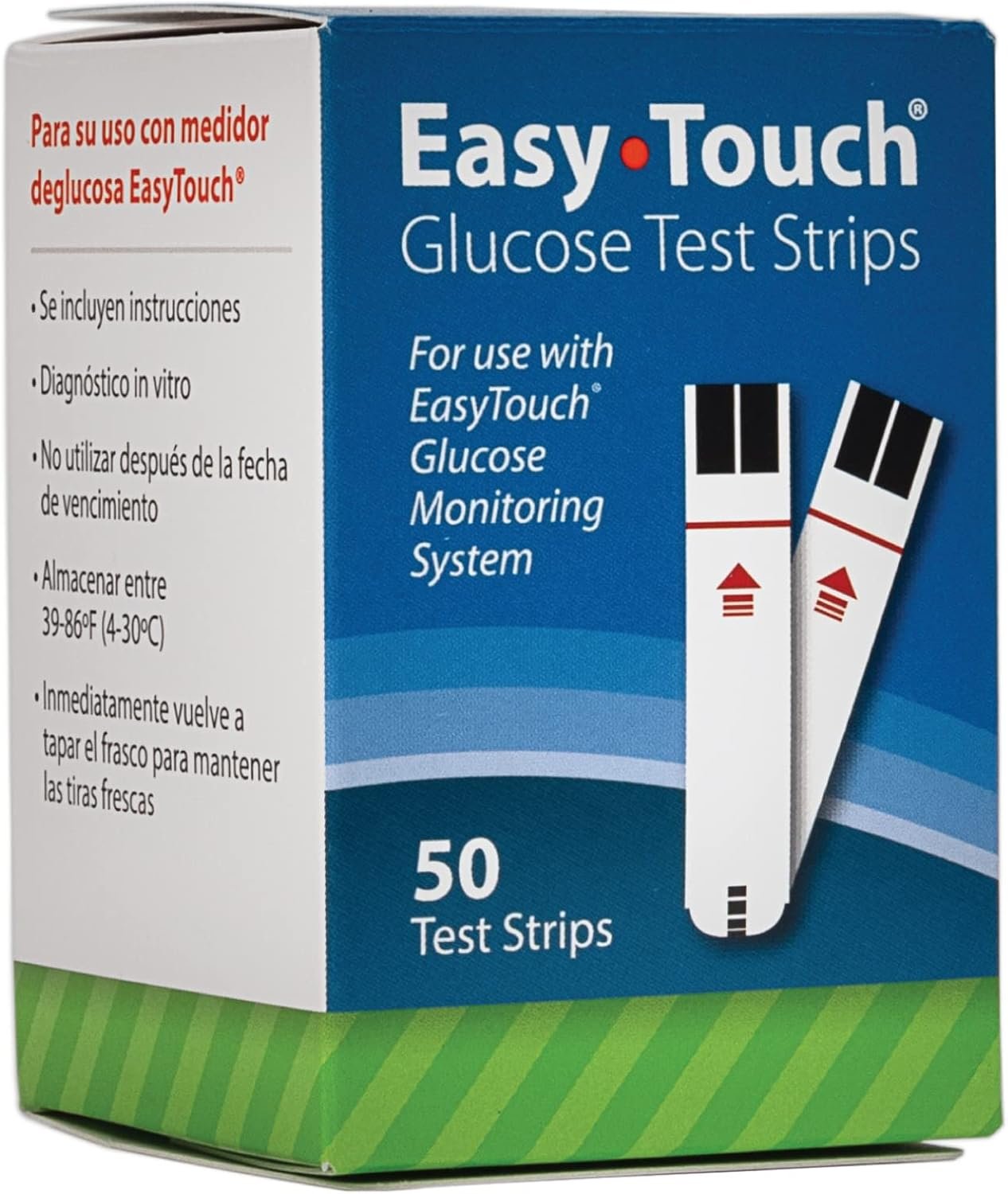 EasyTouch Glucose Test Strips, 50 Ct