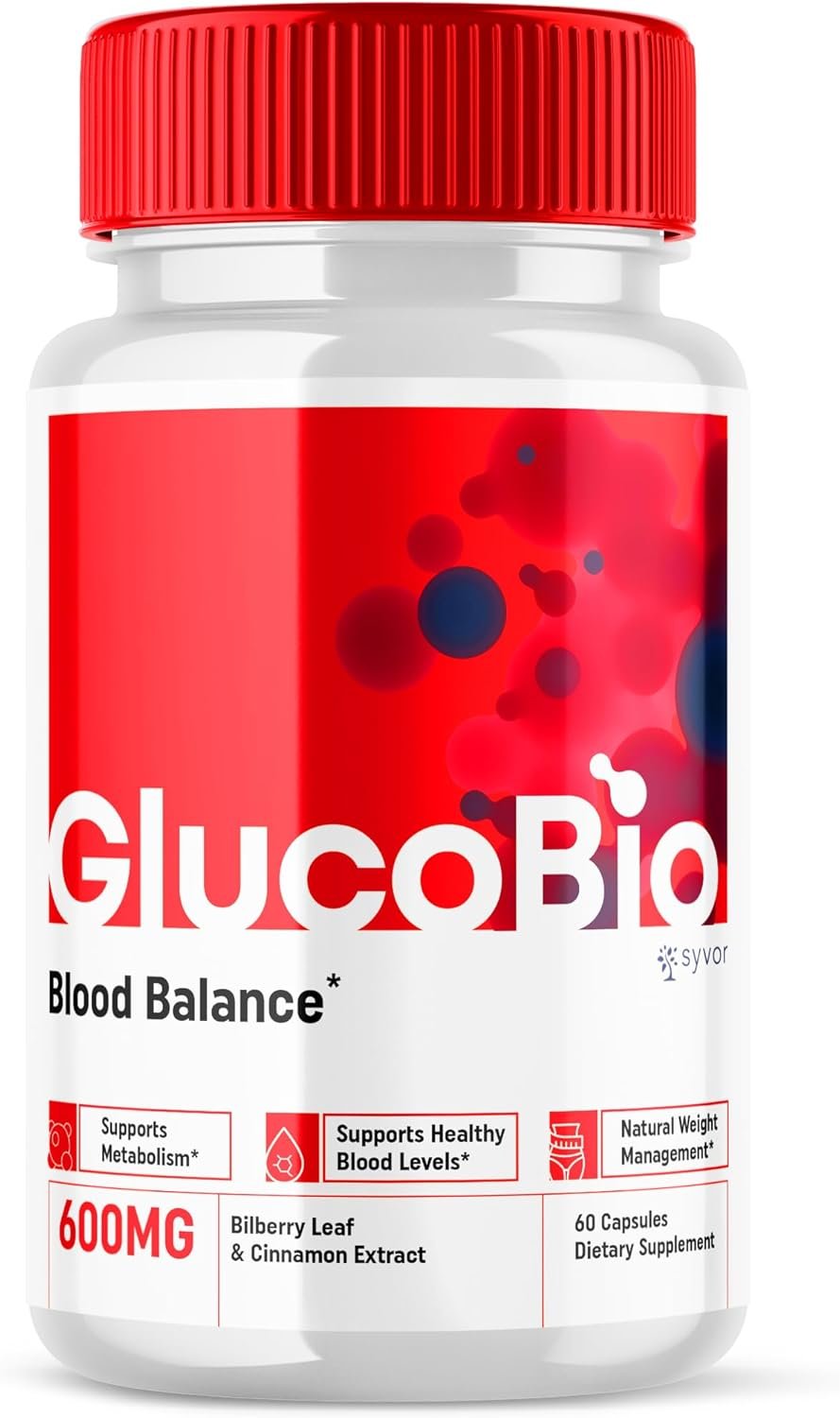 Glucobio Capsules, Gluco Bio Advanced Glyco Support Formula Pills, Glucobio Extra Strength Supplement, Glucobio Natural Ingredients Glycogen Support, Gluco Bio Glycogen Capsules Reviews (60 Capsules)
