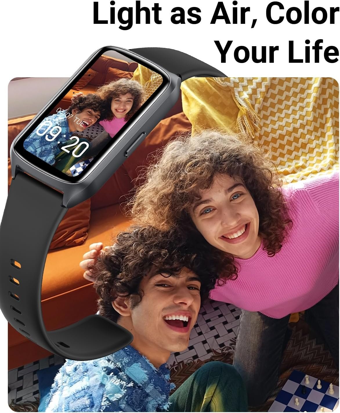 Health Fitness Tracker with 24/7 Heart Rate, Blood Oxygen, Blood Pressure, Sleep Tracker, 5ATM Waterproof Activity Trackers with Step Tracker, Pedometer (S  L Bands Included)