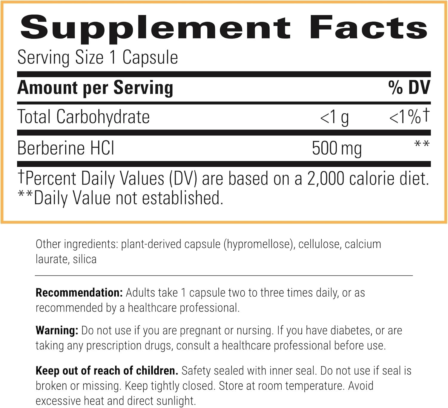 Integrative Therapeutics Berberine - 1000–1500 mg Daily - Berberine HCL Supplement for Metabolic Support* - Gluten-Free  Vegan Supplements for Men  Women - 60 Capsules