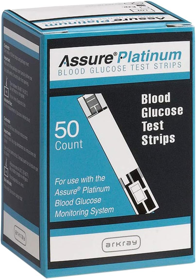 Platinum Glucose Test Strips for Meter 50ct