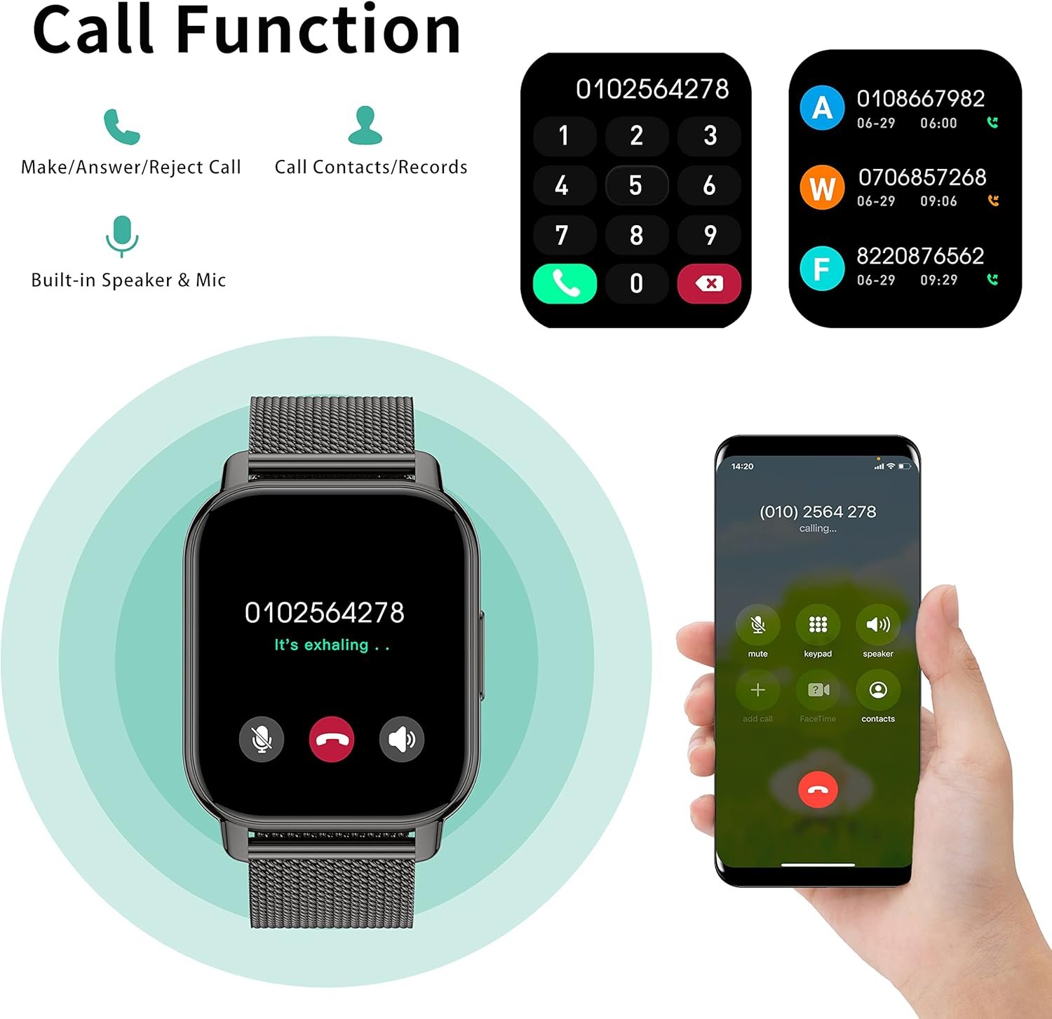 Popglory Smart Watch Answer/Make Calls, 1.85 Smartwatch with AI Voice Control, Blood Pressure/SpO2/Heart Rate Monitor, Fitness Tracker Watch 2 Straps for Men Women for iOS Android Phones