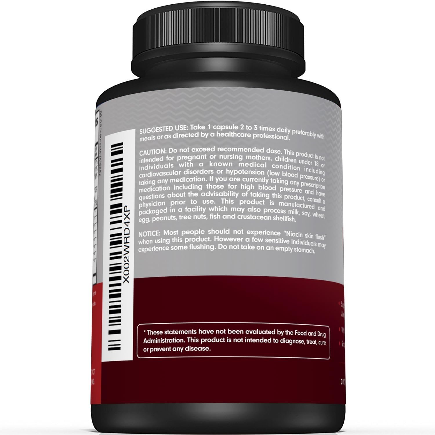 Premium Blood Pressure Support Supplement for Cardiovascular  Heart Health with Garlic, Hawthorn  Hibiscus (90 Capsules)