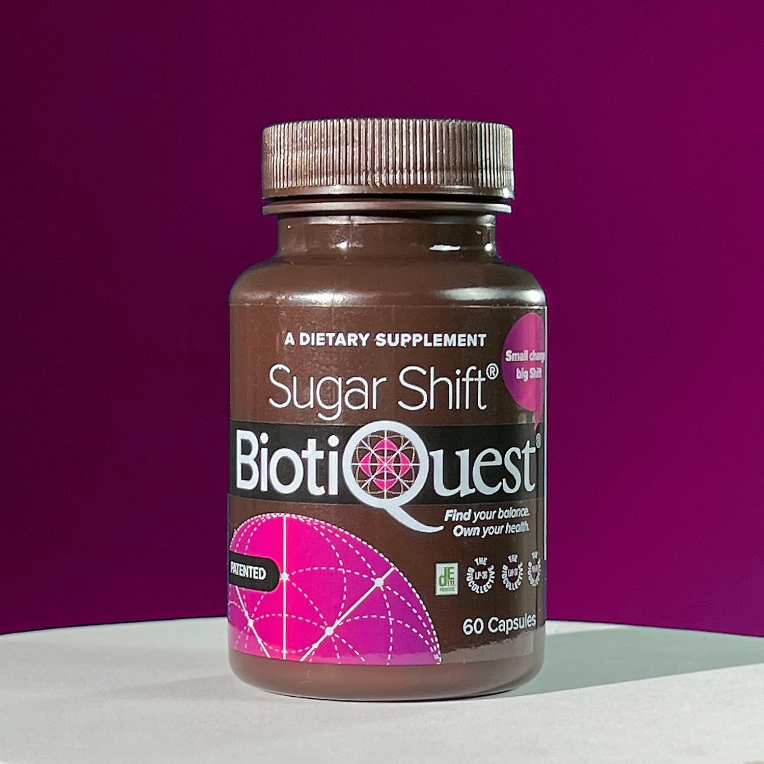 Sugar Shift Probiotics, 22 Billion CFU, Non-GMO and Gluten Free, 60 Capsules