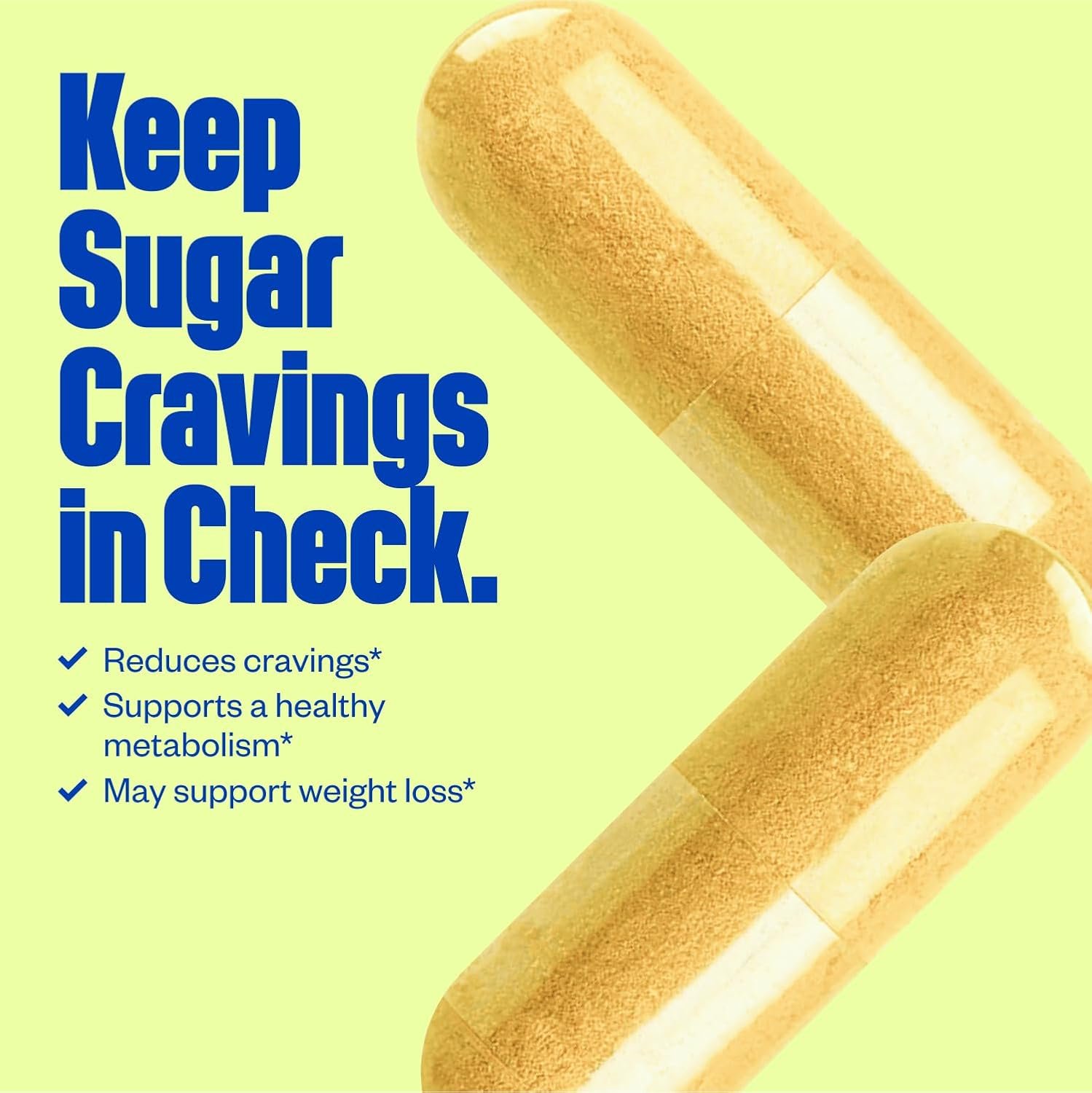 Sugarless Stop Sugar Cravings Supplement, Sugar Craving Blocker with Berberine, Chromium Picolinate, CoQ10  L-Theanine, Stop Cravings Formula, Non-GMO, Gluten-Free Travel Size 60 Count