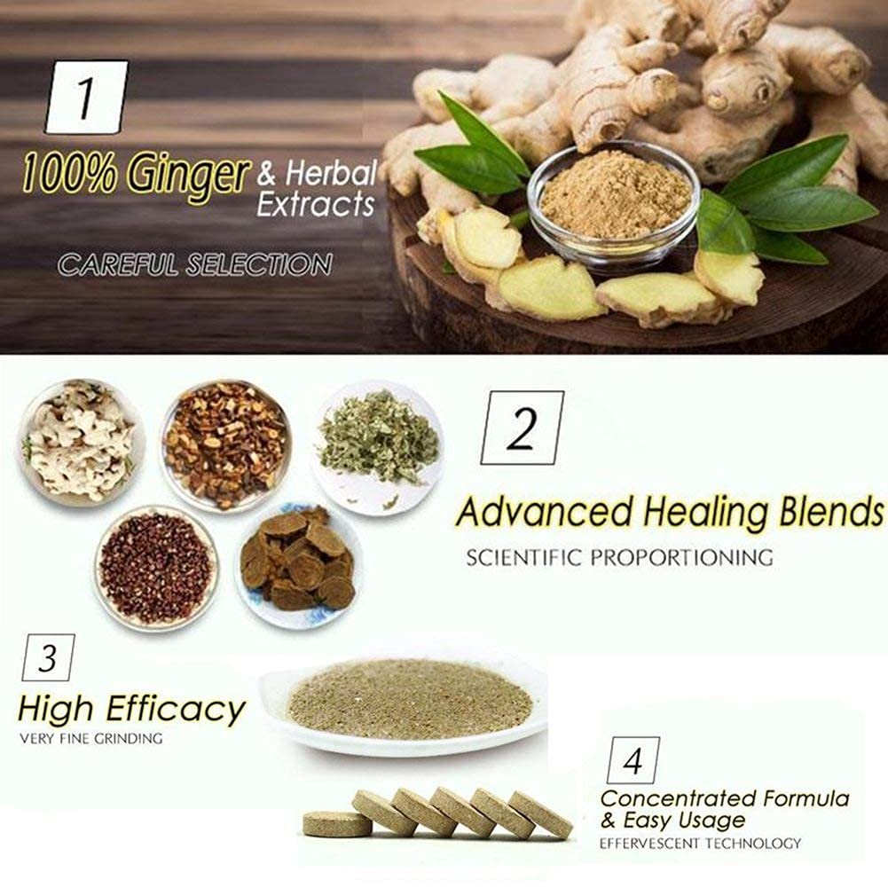 10Pcs Ginger Foot  Hand Salts  Soaks Foot Care,Eliminate Fatigue Improve Sleeping Foot Pain Foot Care Treatment