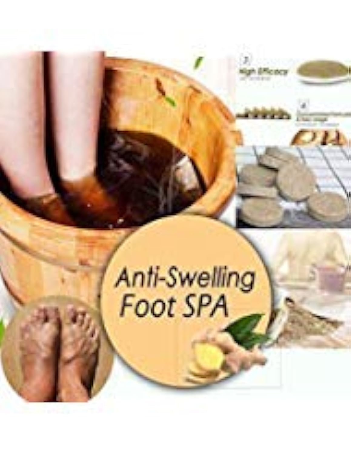 10Pcs Ginger Foot  Hand Salts  Soaks Foot Care,Eliminate Fatigue Improve Sleeping Foot Pain Foot Care Treatment