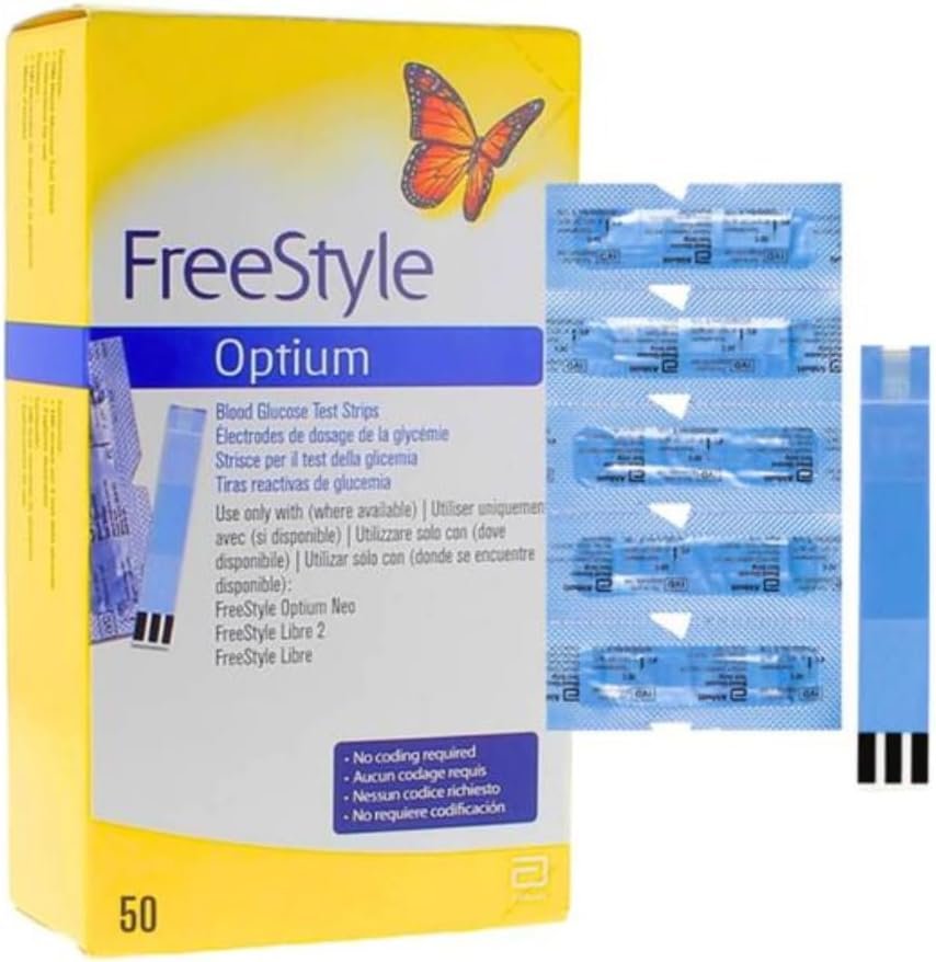 ABT Inc Optiums Test Strips 100 Strips