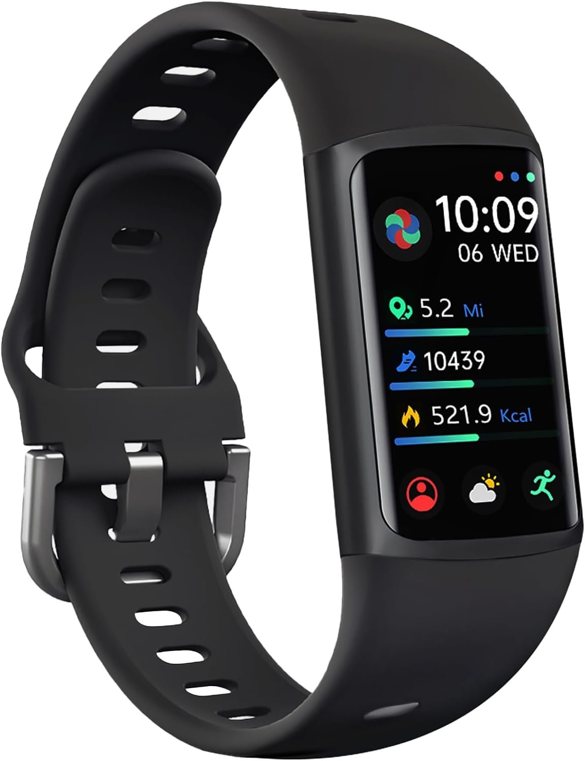 FITVII FINO 2 Slim Fitness Tracker, Smart Watch with Blood Oxygen, Sleep Monitor, 24/7 Heart Rate  Blood Pressure, IP68 Waterproof Health Activity Trackers with Calories Step Counter for Women Men
