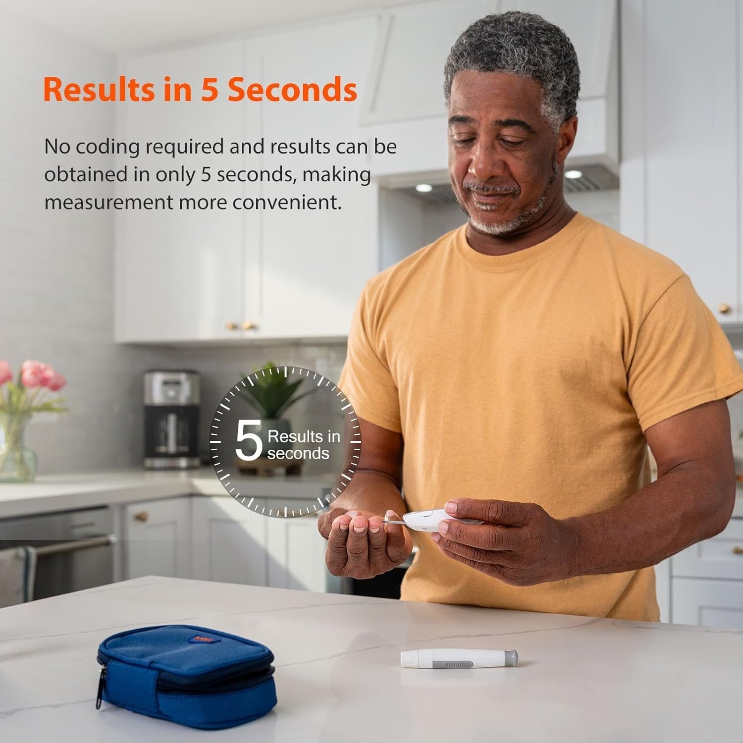 iHealth Gluco+ Wireless Smart Blood Glucose Monitor Kit with Free App, 100 Glucometer Strips, 100 Lancets, 1 Blood Sugar Monitor, 1 Lancing Device, Portable Diabetes Testing Kit for Home Use