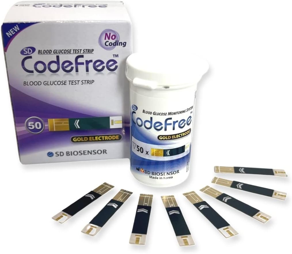 SD Biosensor 100 Strips Sd Codefree Blood Glucose Monitor/Monitoring Test/Testing Kit Replacement Strips Yes - I Have Diabetes